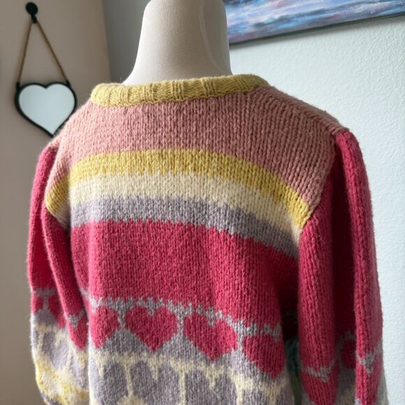 LoveShackFancy Shirelle Wool Sweater Size Medium - Picture 6 of 11